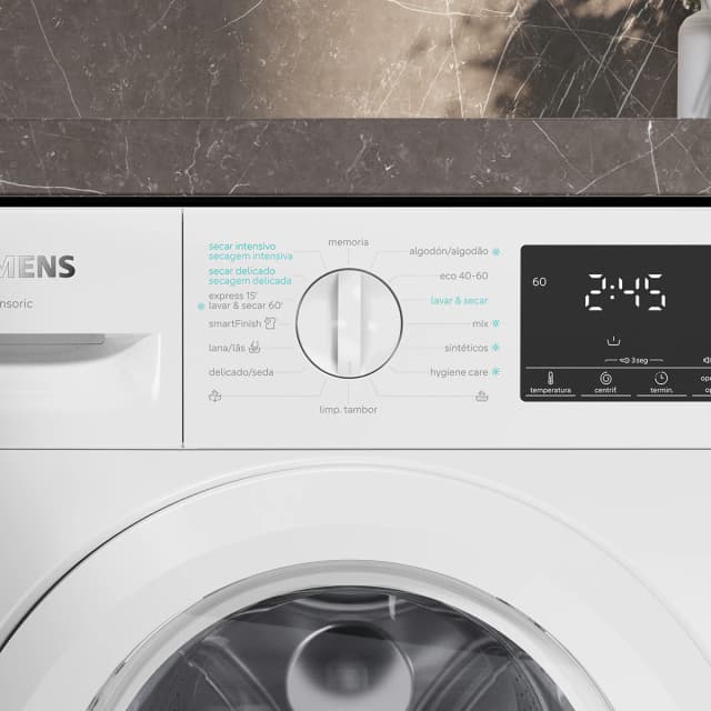 Detalle 2 de Siemens iQ500 WK14D490ES: lavadora secadora de 8 kg con 1400 rpm y autoDry
