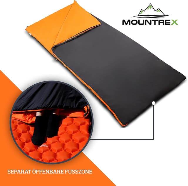 Detalle 2 de MOUNTREX Schlafsack 200 x 75 cm ultraleicht