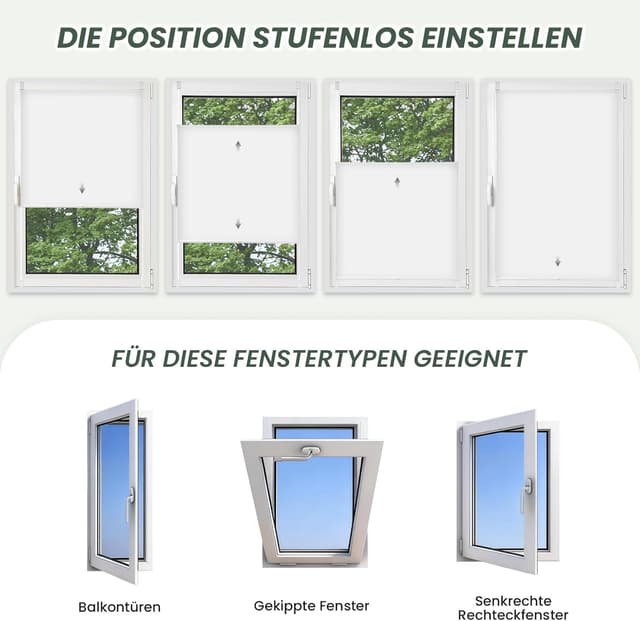 Thumbnail 5 de Buseu Plissee Klemmfix 35x100 cm đȘ