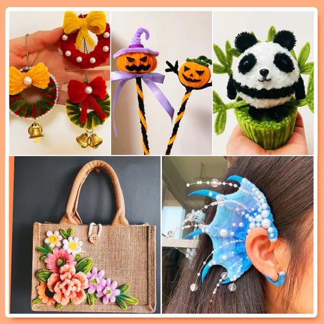 Thumbnail 3 de GAGANIU 12in Chenille Stems 200pcs for Crafts 🎨