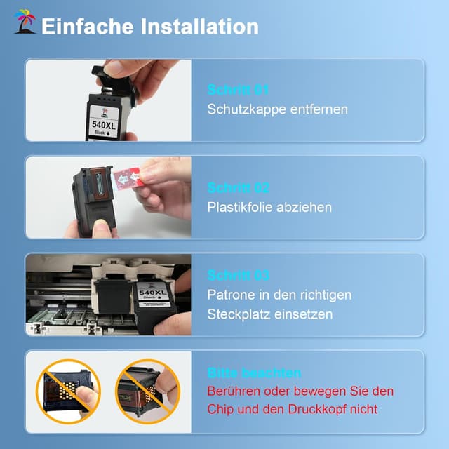 Thumbnail 6 de Palmtree 540XL 541XL Canon Patronen