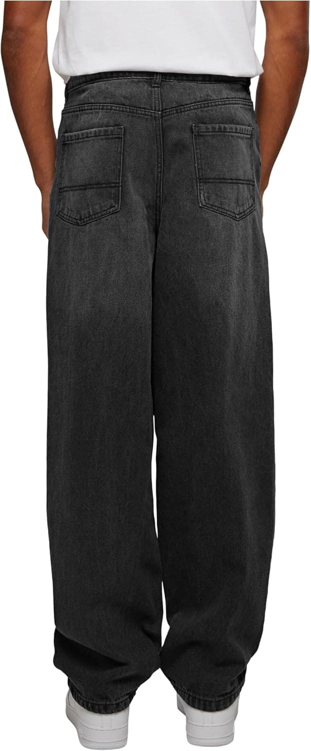 Detalle 2 de Urban Classics Herren Heavy Ounce Baggy Fit Jeans homme (bleu foncé)