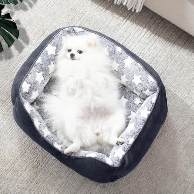 Detalle de MIXJOY Medium Dog Bed 64x53 cm — washable cosy bed