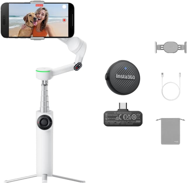Detalle de Insta360 Flow 2 Pro Pack, gimbal per smartphone