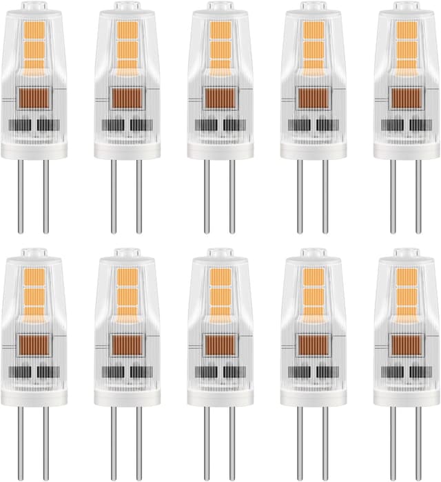Detalle de Caldarax G4 LED 2W 12V (3000K, 200 lm) Warmweiß – 10er-Set, Ersatz für 12V/20W Halogen