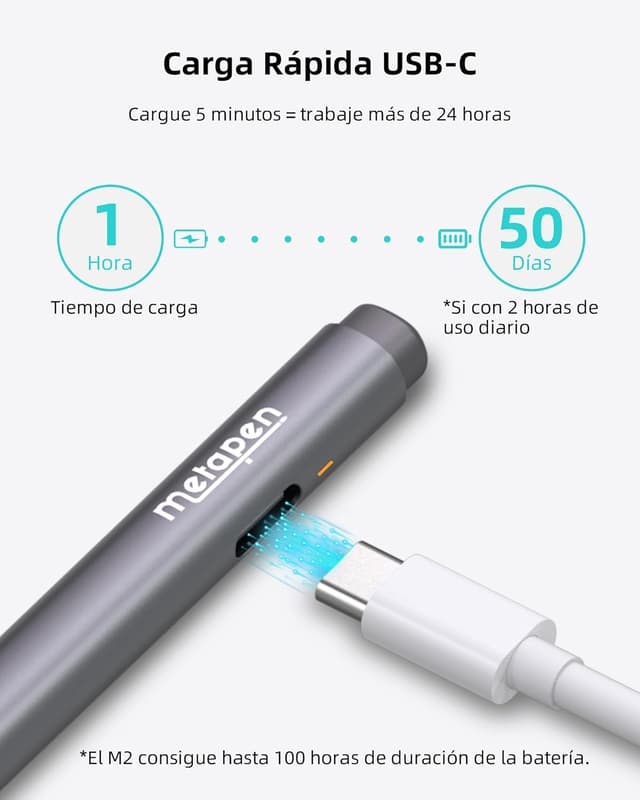 Thumbnail 4 de Metapen M2 Stylus para Surface - 4096 Niveles, Carga USB-C ✏️