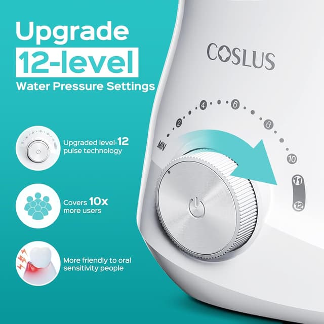 Detalle 2 de COSLUS Electric Water Flosser 12-pressure 🚰