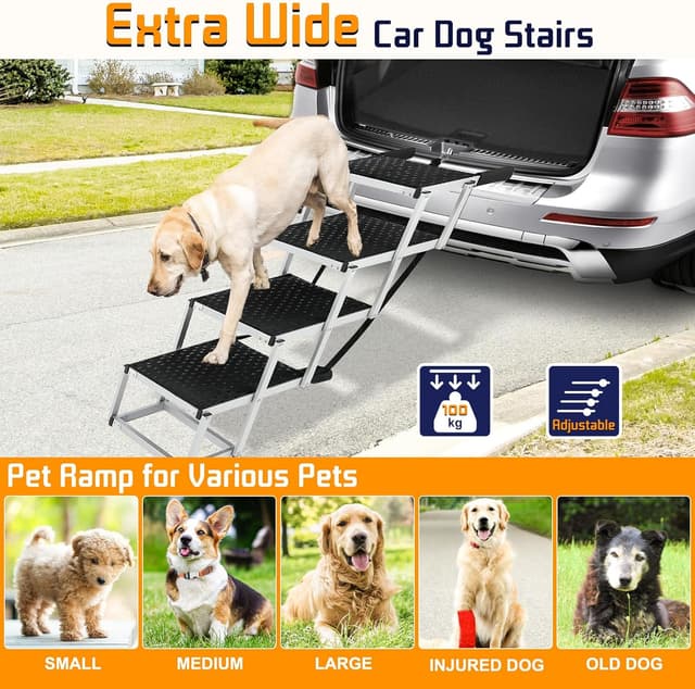 Detalle 2 de Snagle Paw Extra Wide Dog Ramp 48.2cm