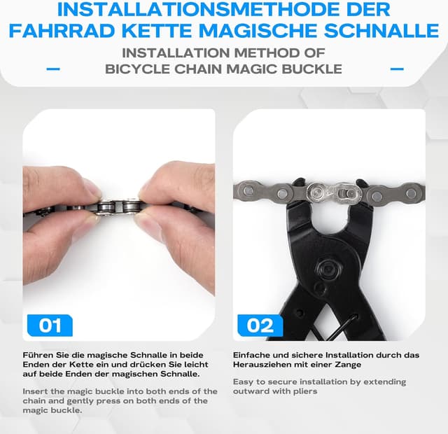 Thumbnail 3 de WATSABRO Kettennieter Fahrrad Set für 6-12