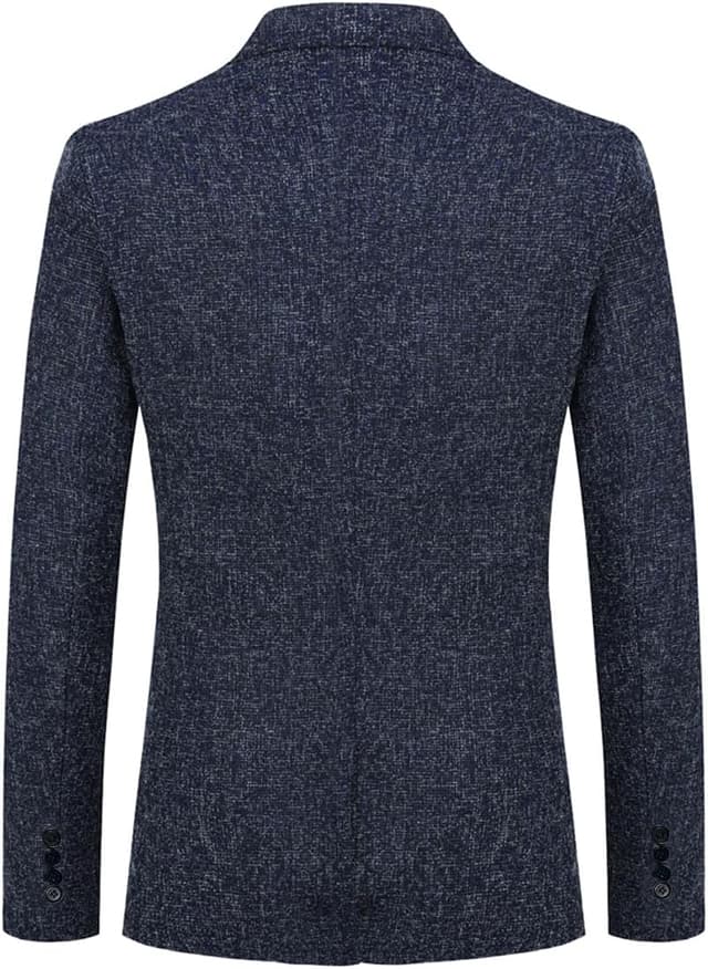 Detalle de Allthemen blazer homme 1 bouton slim fit, veste de costume casual élégante