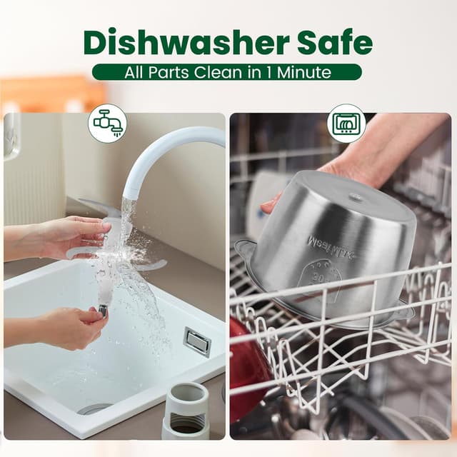 Thumbnail 6 de BUMET Electric food processor 500W with 8cup bowls 🍽