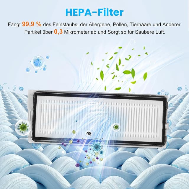 Detalle 2 de 28-teiliges Zubehörset für Roborock Qrevo Curv/Edge/S5V Saugroboter – mit 2 Hauptbürsten, Wischpads, Filtern & mehr