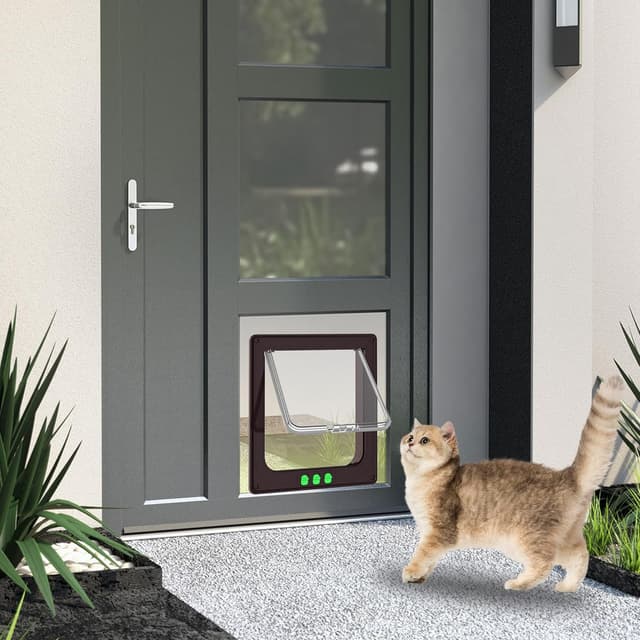 Detalle 2 de Katzenklappe Moaobooh Katzentür wetterfest