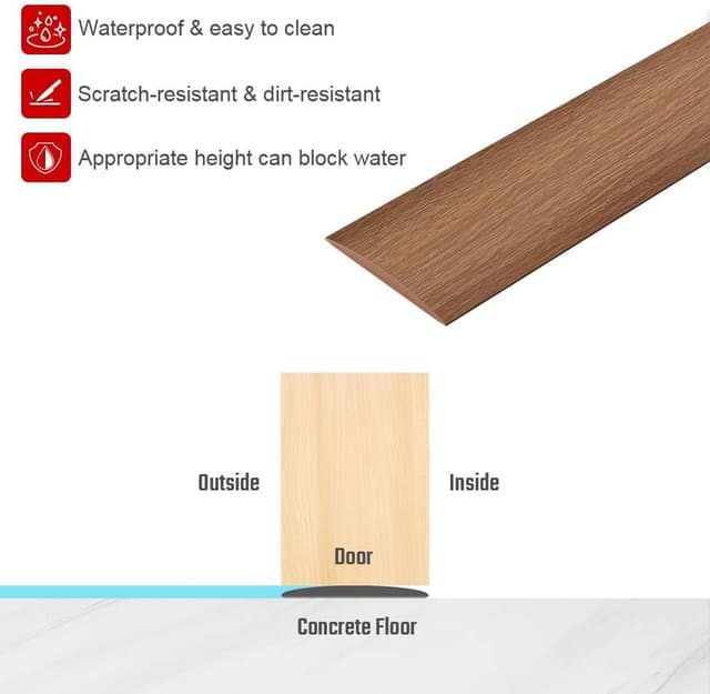 Detalle de Flintronic 3M PVC Laminate Flooring Threshold Strip (Self Adhesive, Cut to Size)