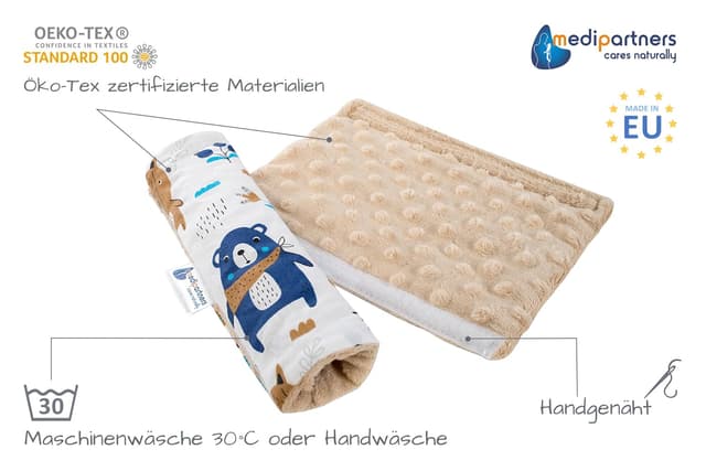 Detalle 2 de Medi Partners Gurtpolster Kinder 2 Stück 17x22 cm