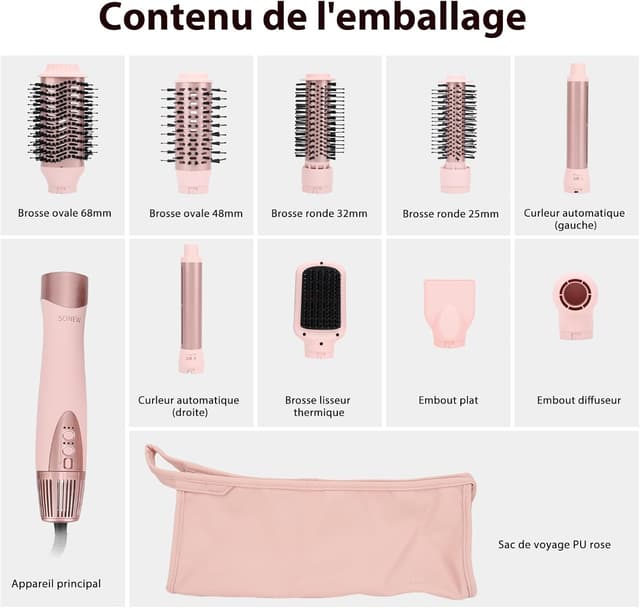 Thumbnail 6 de Sonew Sonew 9-en-1 multi coiffage 110 000 tr/min