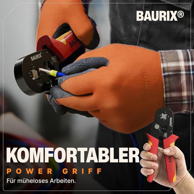 Thumbnail 4 de BAURIX PERSEUS Crimpzange-Set 0,25–10 mm² 📮