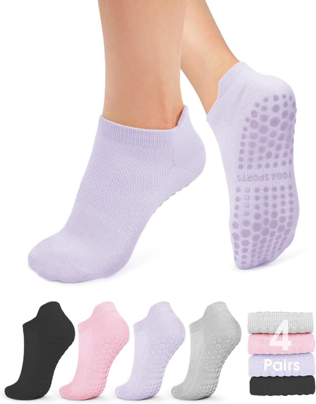 Thumbnail 6 de YeuG Pilates Socks Non-Slip Grip, 6 Pairs
