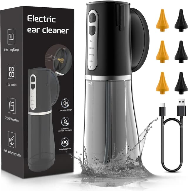 Detalle de Ohrenschmalz Entferner Elektrischer Ohrenreiniger 6 Düsen
