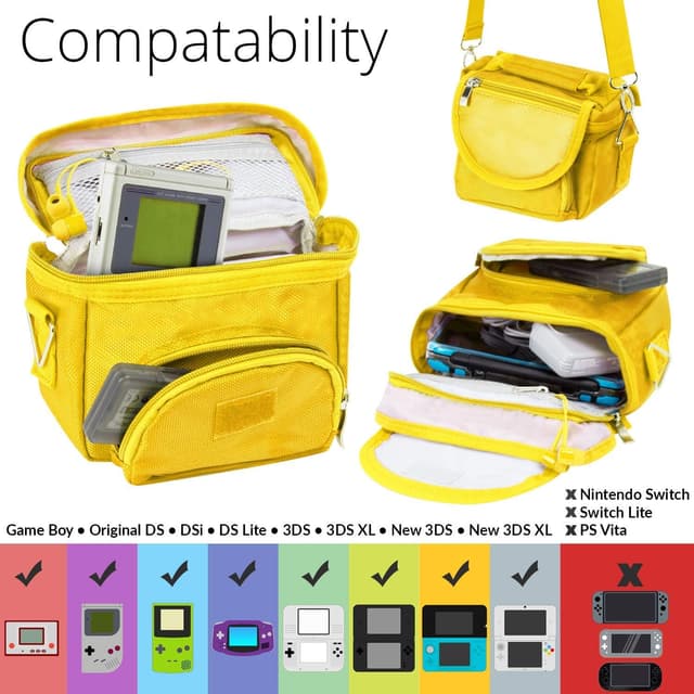Detalle de Orzly 2dsxl XL carry case for Nintendo DS Lite / DSi / 3DS / 3DS XL / New 3DS / New 3DS XL / 2DS XL