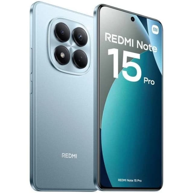 Detalle 2 de Xiaomi Redmi Note 15 Pro 4G 8GB/256GB azul glaciar con pantalla AMOLED curva de 6,77 pulgadas