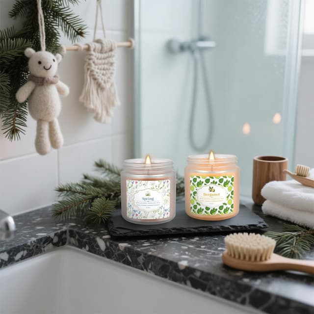 Detalle de Scented candles 12 pack with essential oils