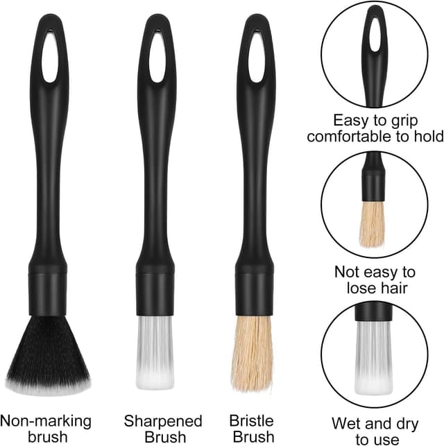 Thumbnail 3 de Kit 8 spazzole pulizia auto interni 8 pezzi 🧽