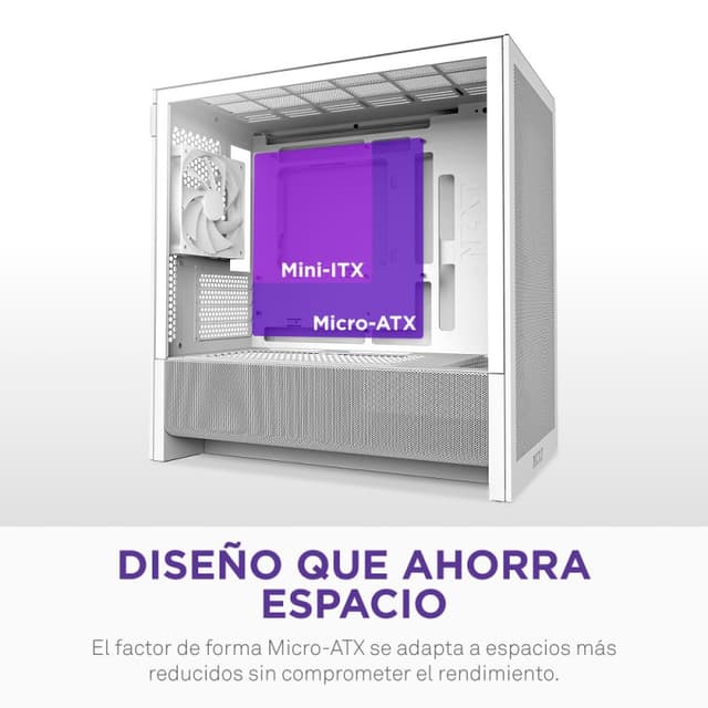 Detalle 2 de NZXT H3 Flow caja PC microATX