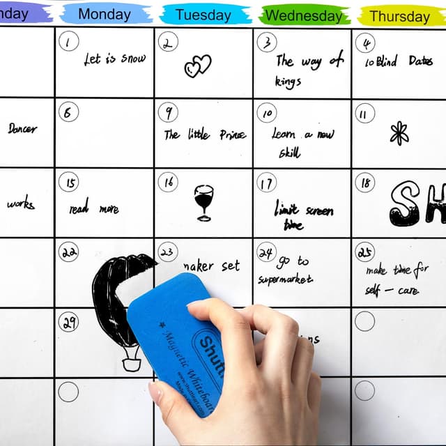 Thumbnail 6 de Shuttle Art Ultra Fine Tip Whiteboard Pens (15-pack) – 0.7mm Black dry-erase markers