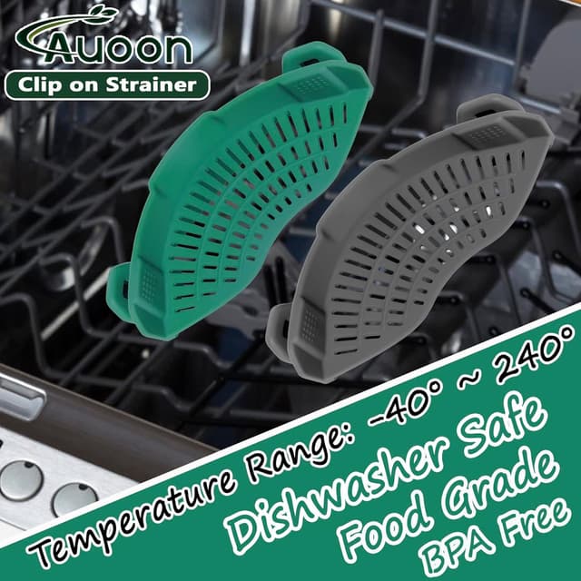 Thumbnail 2 de AUOON Clip On Strainer pasta strainer 230°C