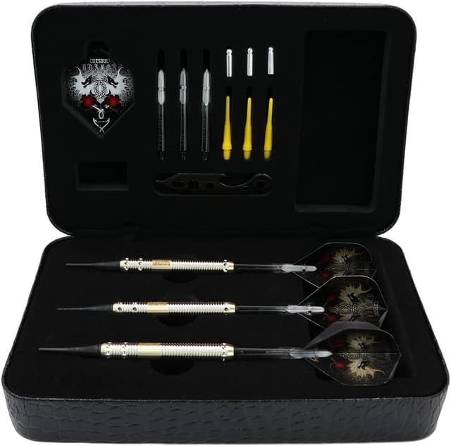 Thumbnail 6 de CUESOUL Dragon Series : ensemble de fléchettes à pointe souple 16 g avec étui Luxe