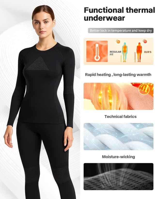 Thumbnail 1 de EIISSION Thermounterwäsche Damen Extra Warm