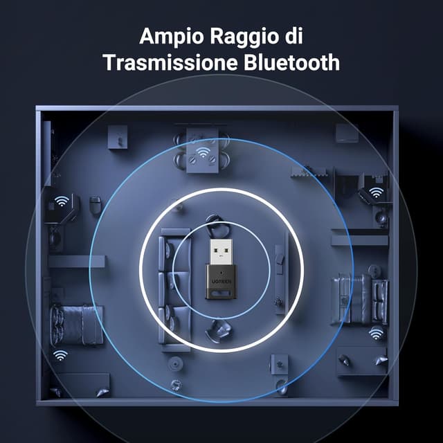 Thumbnail 3 de UGREEN Adattatore USB Bluetooth 5.3 per PC (dongle) Windows 11/10/8.1