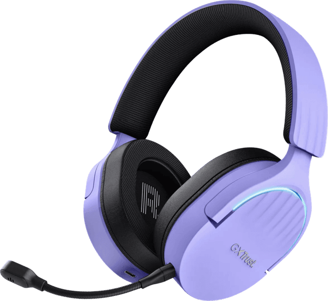 Detalle de Trust Fayzo GXT491 kabelloses Headset (Violett) für PC oder PlayStation
