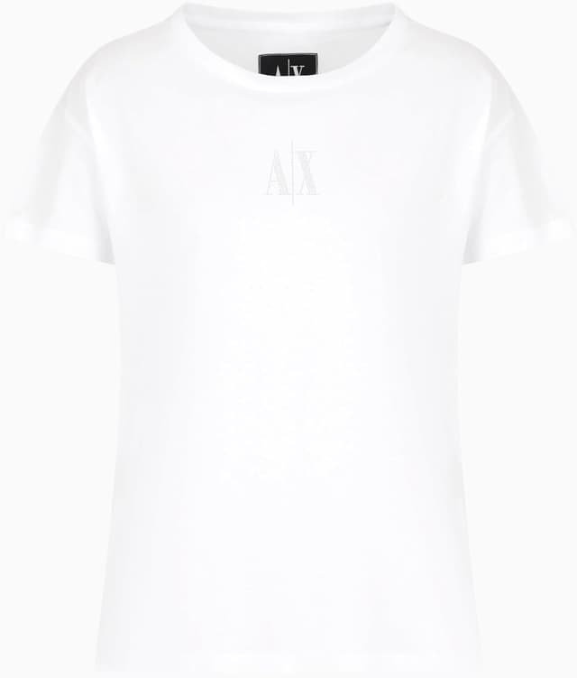 Detalle de Armani Exchange Women’s Icon Project Shiny Logo T‑Shirt