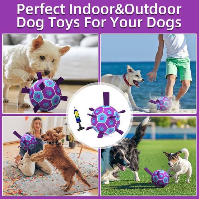 Detalle 2 de HETOO Dog Ball Toy Football 6 inch