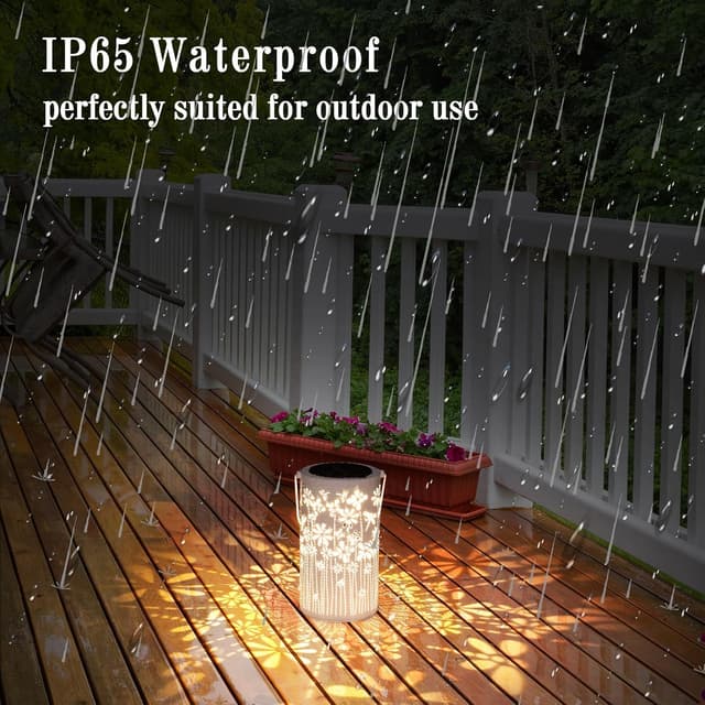 Detalle de Freekite Solar Lantern for Garden with Shepherd’s Hook (IP65) – metal outdoor decorative path light