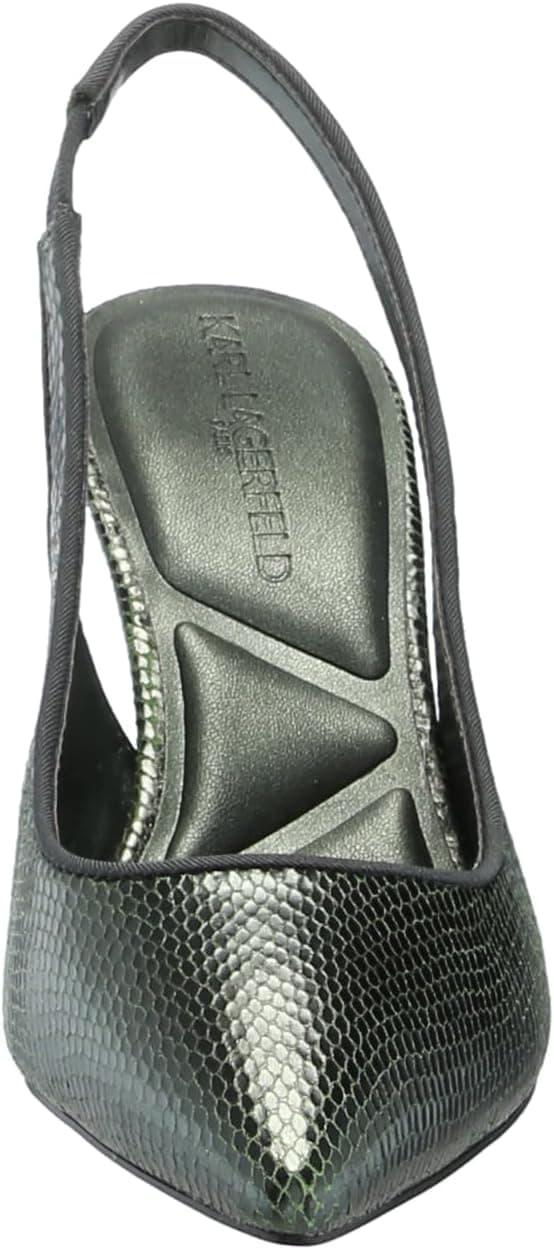 Detalle 2 de Karl Lagerfeld Rosalyn Pointed Toe Slingback Pump 👠