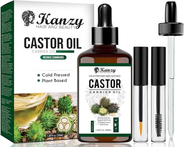 Detalle de Olio di ricino Kanzy per ciglia e sopracciglia 50 ml