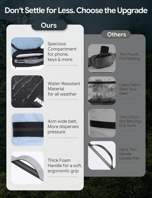 Detalle de Pecute Joggingleine für Hunde (15–55 kg) mit breitem Bauchgurt, wasserdichter Hüfttasche & Stoßdämpfungs-Bungee