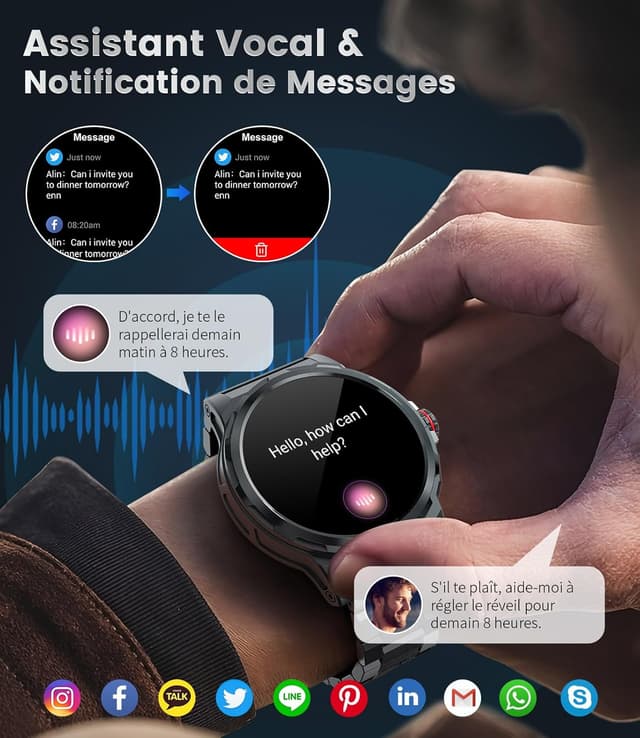 Detalle 2 de LIGEMI SML6 Montre 1,43" AMOLED 360mAh