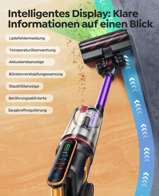 Thumbnail 6 de Fieety Akku Staubsauger 65 Min 🧹