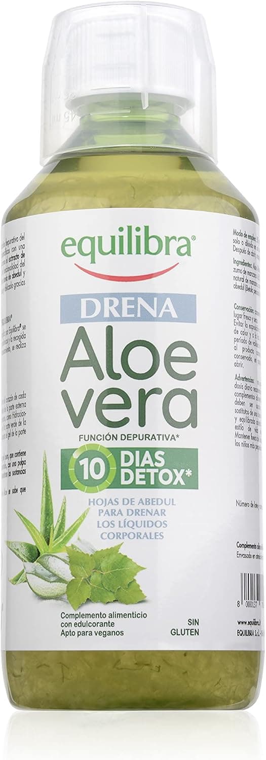 Detalle de Equilibra Aloe Vera Drena 🍏 - Suplemento para Drenaje y Urinario