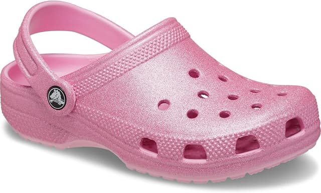 Detalle 2 de Crocs Classic Glitter Zuecos niños 20/21 EU rosa