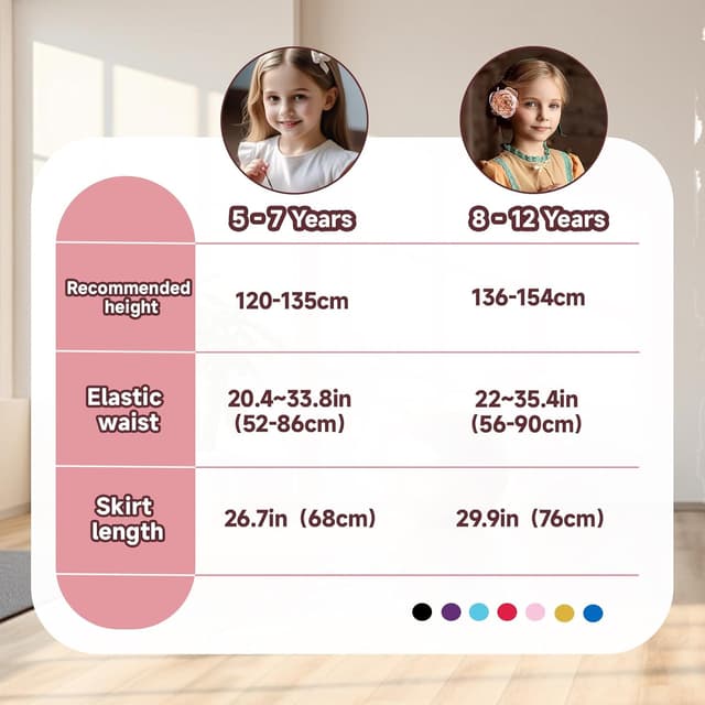 Detalle de Baisdan girls belly dance skirt 68 cm