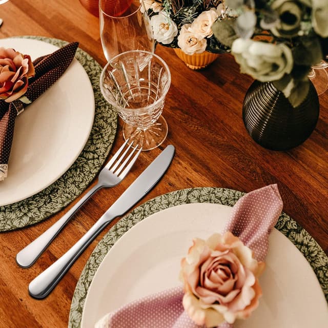 Thumbnail 6 de Hiware 18/8 Stainless Steel Dinner Forks Set (12-Piece, Mirror Polished) — 8 Inches