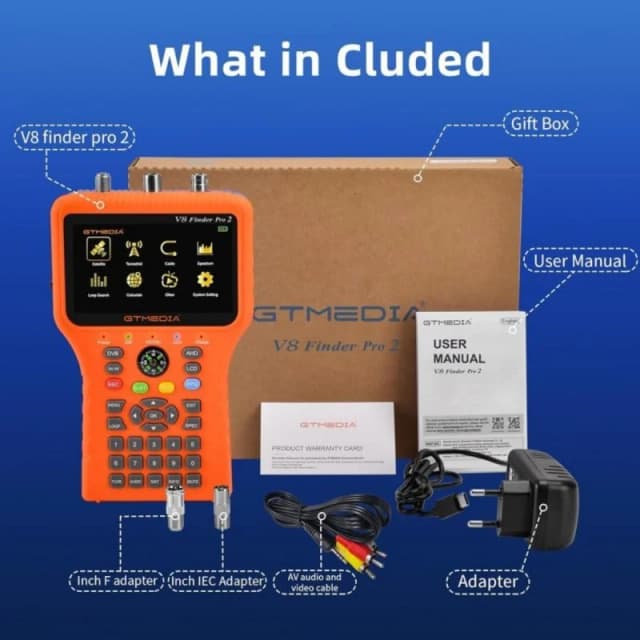 Detalle de V8 Finder Pro GT Media Localizador 📡 Con Pantalla LCD 4,3"