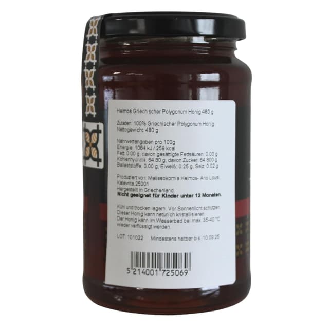 Detalle de Helmos Griechischer Polygonum Honig 480 g – intensiver Krauthonig aus Griechenland