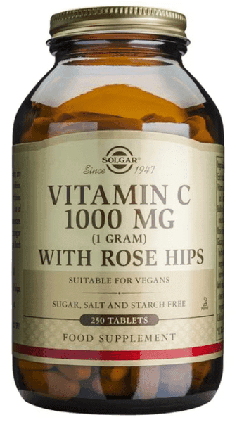 Imagen de Solgar Vitamina C 1000 mg con Escaramujo 🌿 - 250 Comprimidos en OfertitasTOP