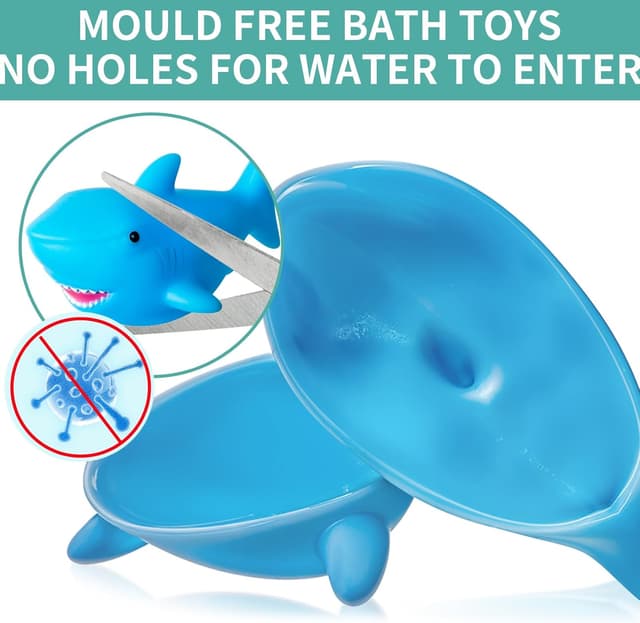 Detalle de No Hole No Mould Baby Bath Toys 9pcs for Toddlers